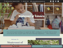 Tablet Screenshot of montessoriofvalencia.com